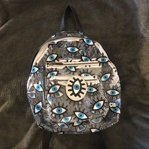 Sam Edelman Clear "Eyes" Evil Eye Backpack